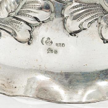 Kandelabrar, ett par, silver, barockstil, Tyskland 1900-tal.
