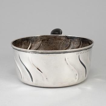 A Swedish 20th century silver pot, mark of CG Hallberg, Stockholm 1917.