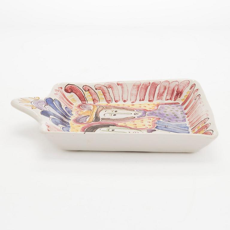 Birger Kaipiainen, a ceramic decoration dish, signed BK ARABIA.