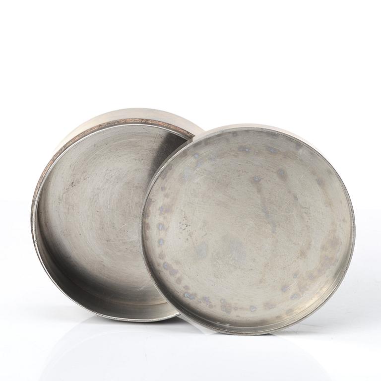 Nils Fougstedt, a pewter box, Svenskt Tenn, Stockholm 1932.