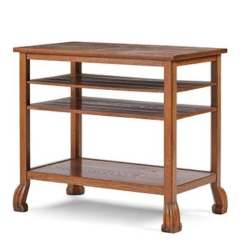 132. Carl Malmsten, an oak side table, for Stockholm City Hall, ca 1920-22.