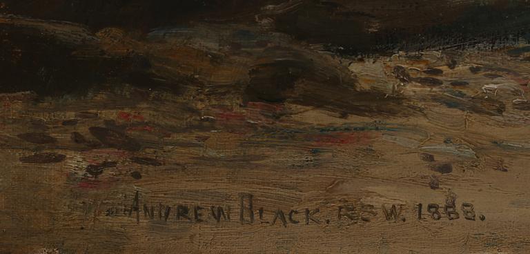 ANDREW BLACK, olja på duk, signerad och daterad 1888.