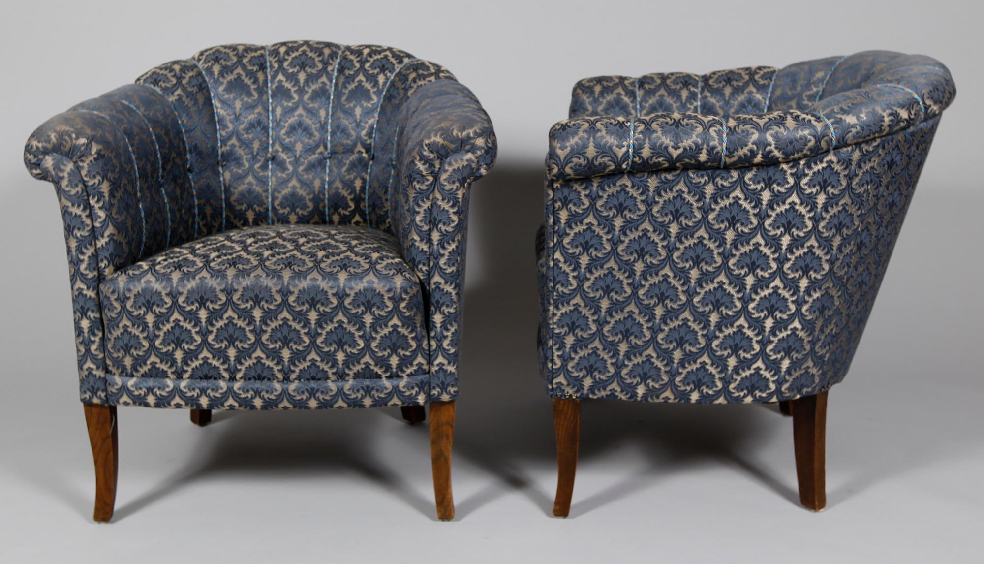 FÅTÖLJER, 1 par, 1900-talets mitt.