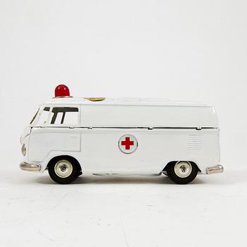 BANDAI, "Volkswagen Ambulance" samt "Volkswagen Pickup", Japan, 1960-tal.