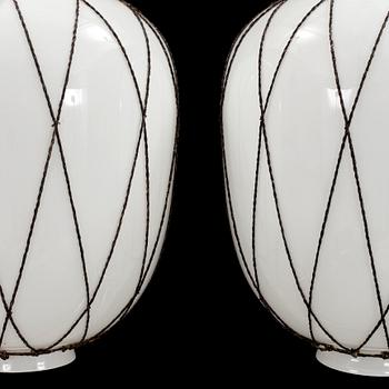 A pair of ceiling lamps first half of the 20th century.