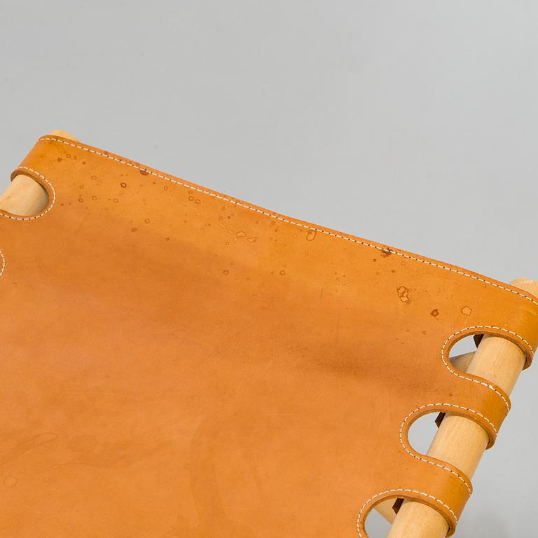 Maija Heikinheimo, A 1960s/70s century wooden stool 'Camping chair A'. Norrmark handicraft.