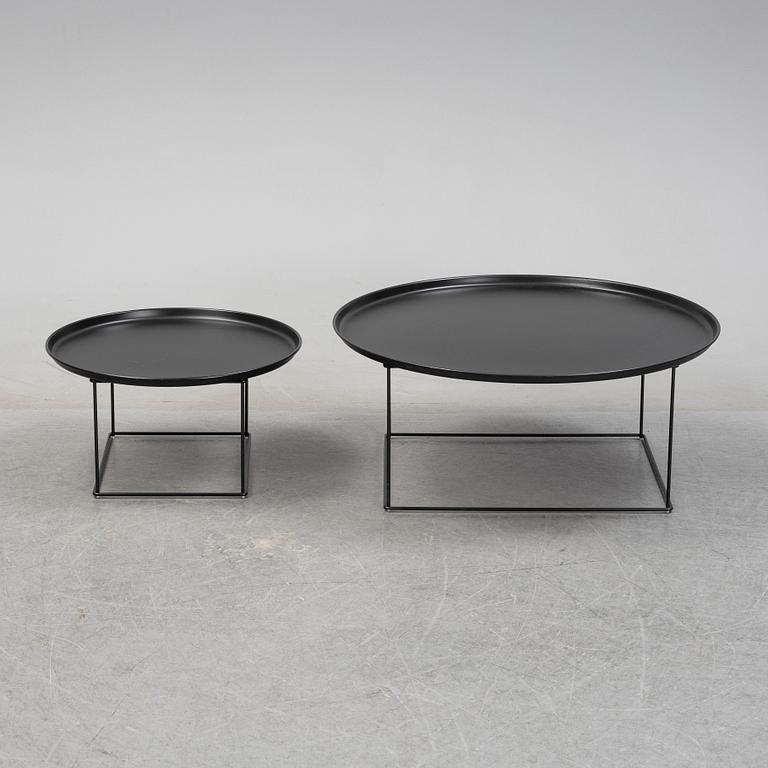 Patricia Urquiola, a set of two coffe tables, model 'Fat-Fat' for B&B Italia, modern manufacturing.