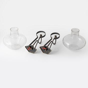 Vägglampor, ett par, Swedish Modern, ASEA, 1940/50-tal.