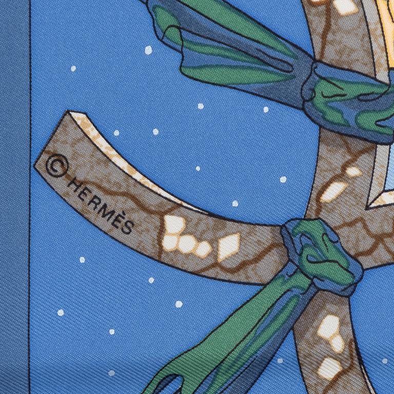Hermès, scarf, "Cavaliers des Nuages".