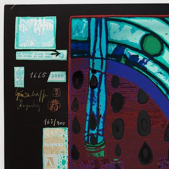 Friedensreich Hundertwasser, "Look at it on a rainy day (The Regentag portfolio)".