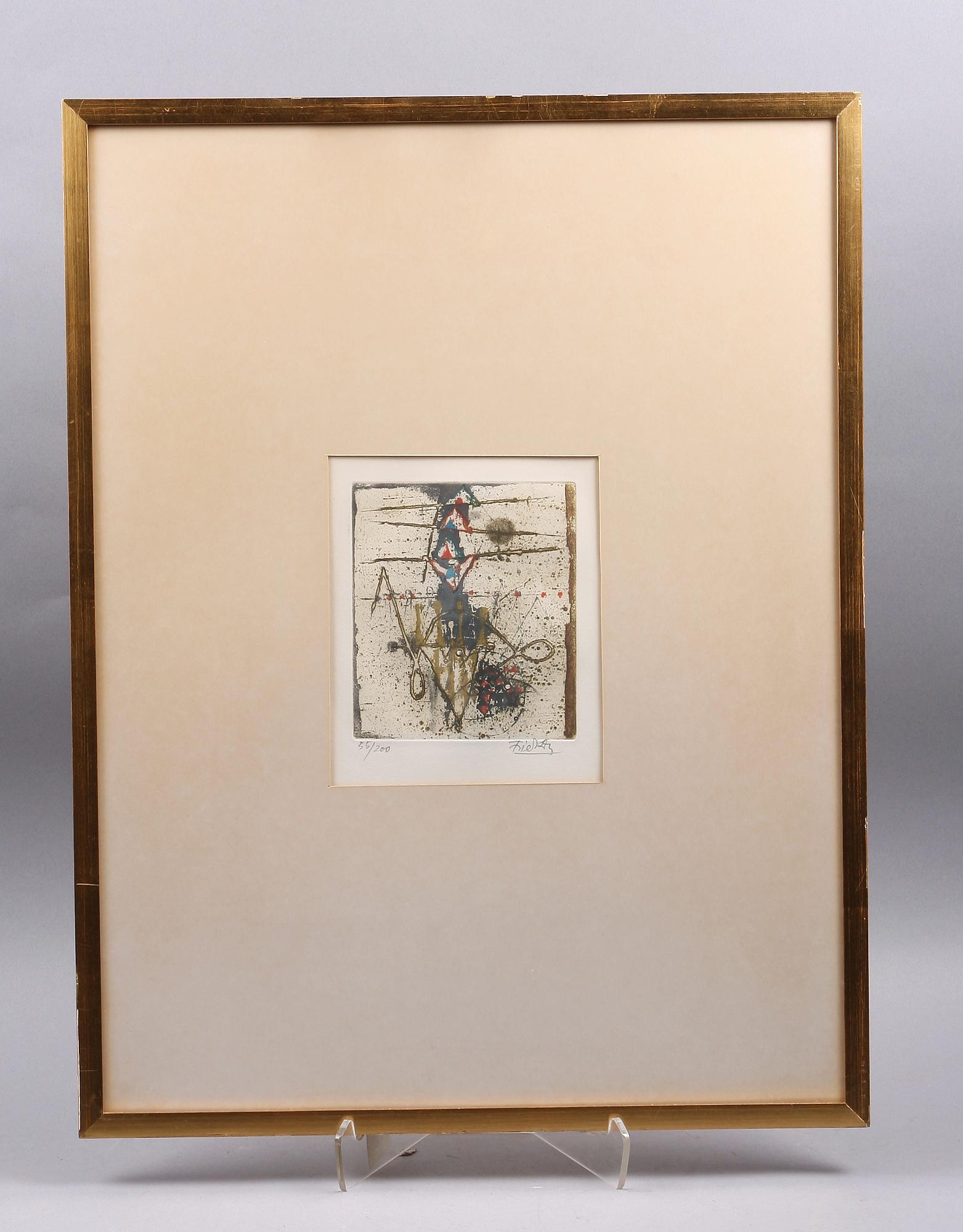 FRIEDLÄNDER, JOHNNY. Färglitografi, sign o numr 56/200.