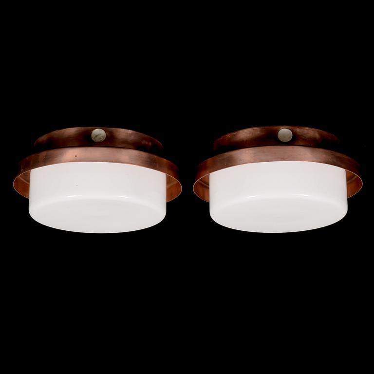 Lisa Johansson-Pape, two mid-20th century wall-/ceiling lights for Stockmann Orno.
