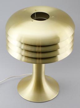 BORDSLAMPA, mässing, Hans-Agne Jakobsson, Markaryrd, 1900-talets andra hälft.