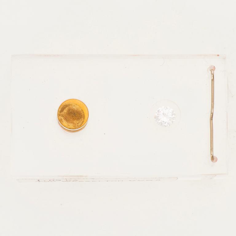 A DIAMOND, brilliant cut, TW (F-G) /VVS2 1,05 ct.