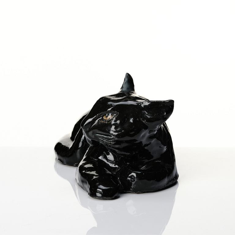 Michael Schilkin, skulptur, katt, Arabia, Finland, sannolikt 1940-tal.