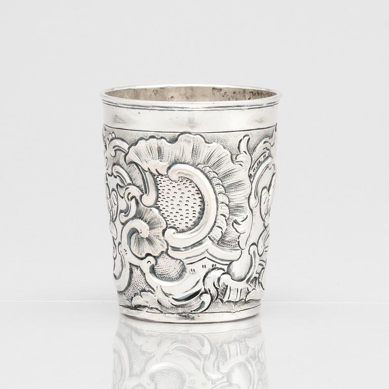 A Russian silver beaker, mark of Feodor Petrov, Moscow 1766.
