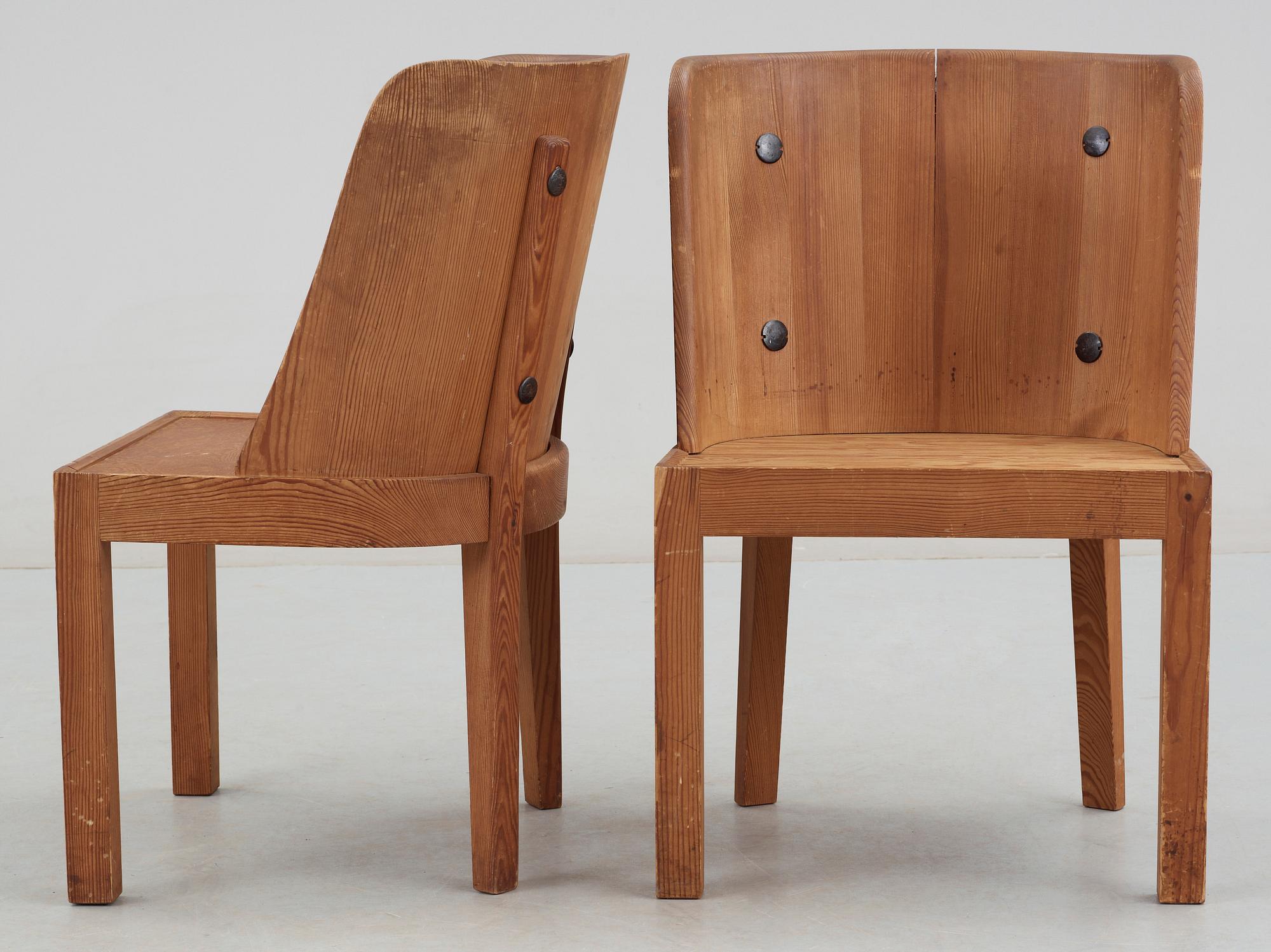 STOLAR, ett par, "Lovö", Axel Einar Hjort, Nordiska Kompaniet, 1930-tal.