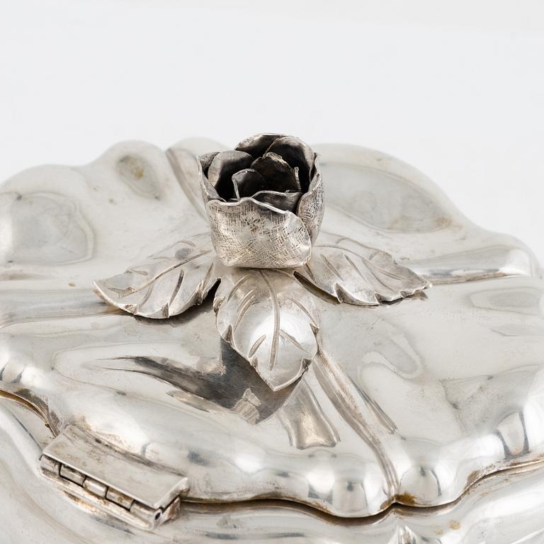 Sockerskrin, silver, Österrike-Ungern, 1800-talets slut.
