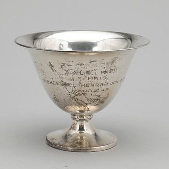 PARTI  SILVER, 5 delar, bland annat W A Bolin, Stockholm, 1929. Vikt ca 350 gram.