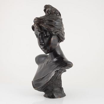 Emmanuel Villanis, efter, skulptur, brons, signerad.