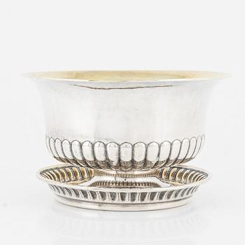 A parcel-gilt silver bowl, Stockholm, Sweden, 1829.