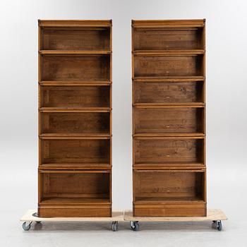 Two Swedish mid 20th century archive cupboards from Åtvidabergs snickerifabrik.