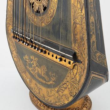 An English Harp Lute by Edward Light, London, circa 1815.