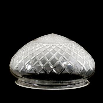 LAMPKUPA, glas, 1900-talets första hälft.
