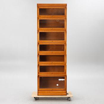 Bookcase with glass doors, 7 modules, Billnäs.