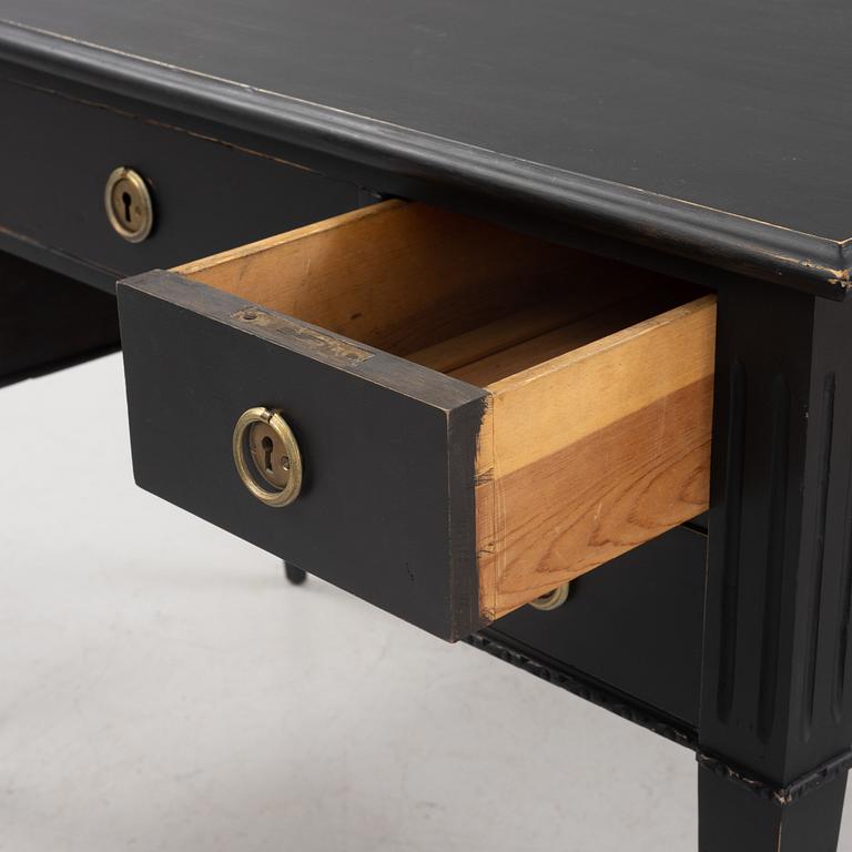 A Gustavian style painted desk, early 20th Century.