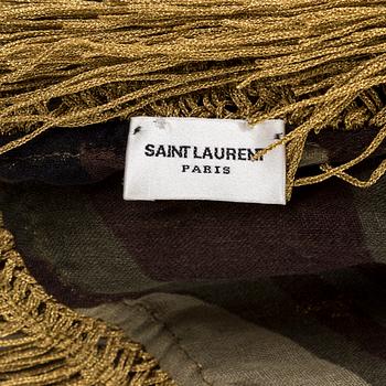 A cotton shawl by Saint Laurent.