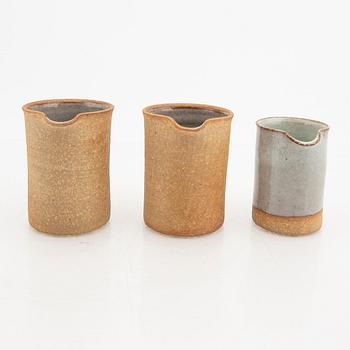 Signe Persson-Melin, a set of three signed creamers.