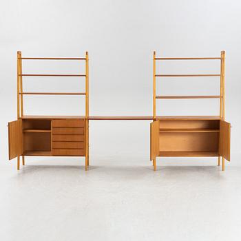 A pair of mid 20th century teak bookshelves.