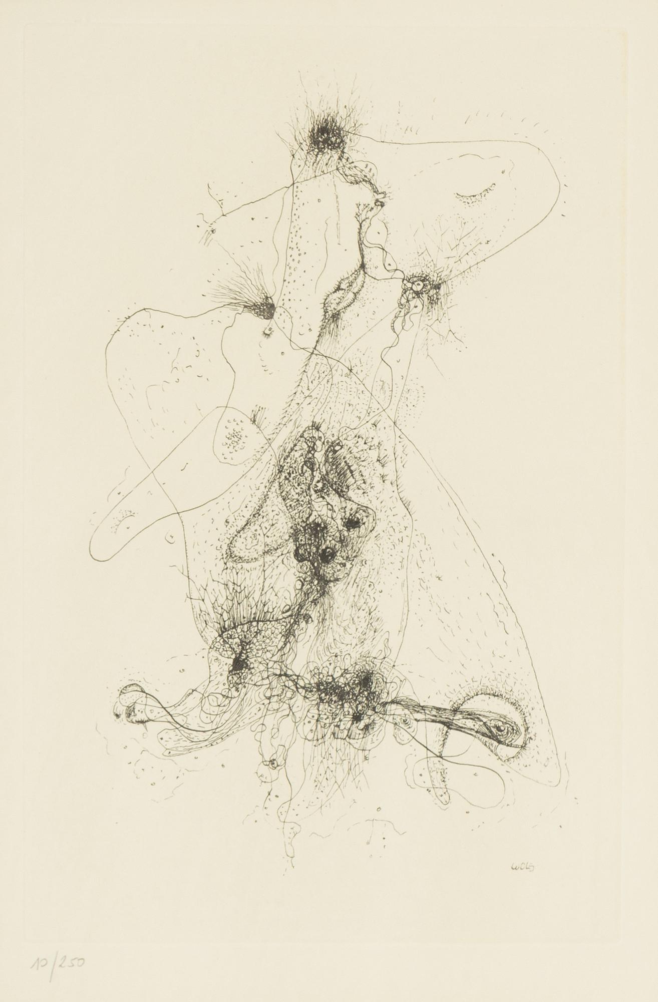 Alfred Otto "Wols" Schulze, etching, signed in plate, Numbered 10/250.