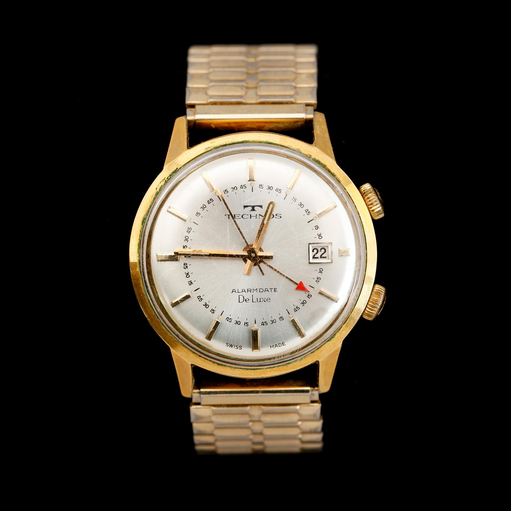 ARMBANDSUR, Technos Alarmdate De Luxe, 1960-tal.