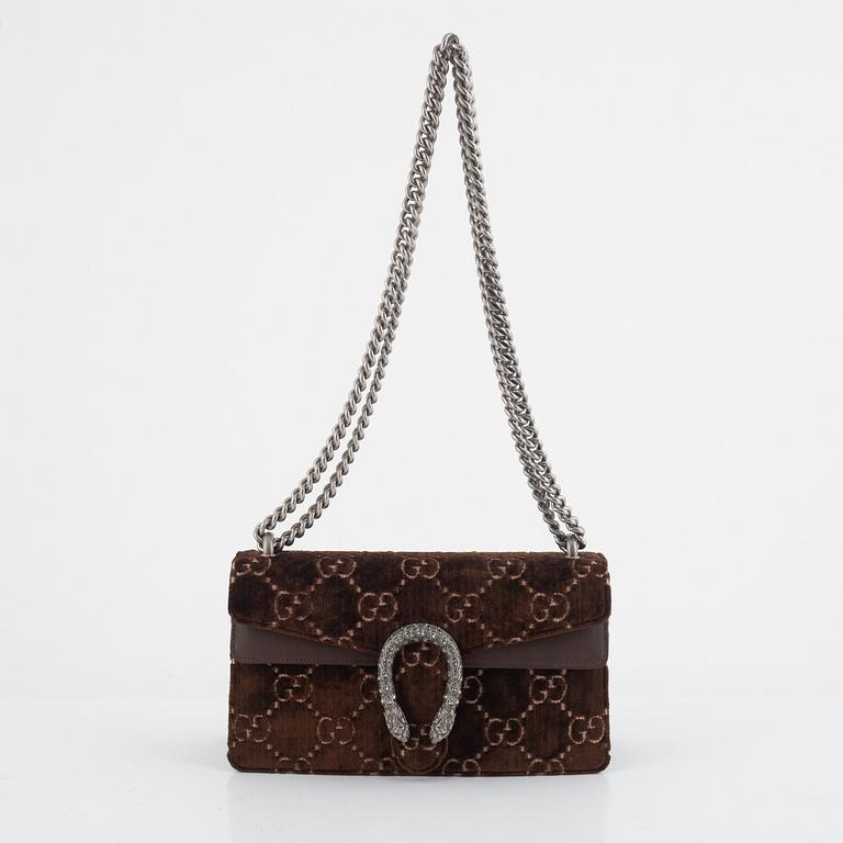 Gucci, väska, "GG Embossed Velvet Dionysus Small Shoulder Bag".