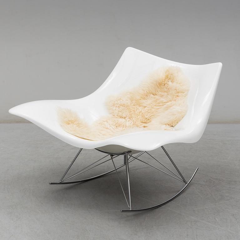 A plastic rocking chair "Stingray" designed by Thomas Pedersen for Fredrica, 21st Century.