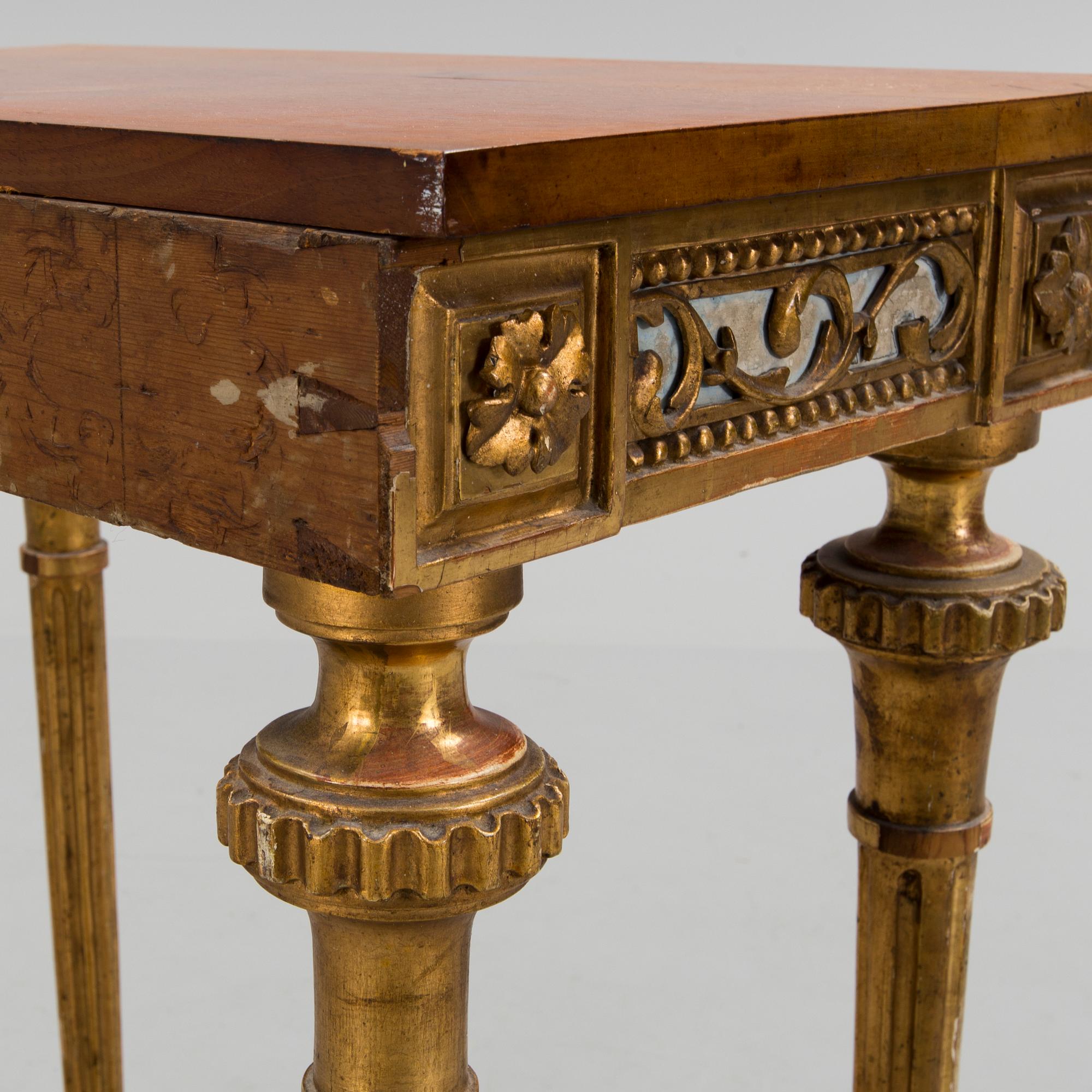 A console table made in Stockholm in the manner of Pehr Ljung, 1790´s.
