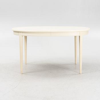 Carl Malmsten, a 'Herrgården' dining table with four chairs, Bodafors, second part of the 20th Century.