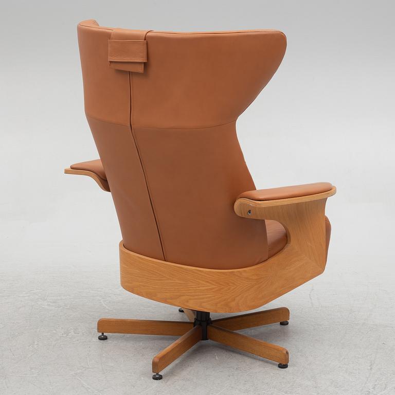 Helge Taraldsen, a 'Feel' armchair with a foot stool, Brunstad, Norway, 21st Century.