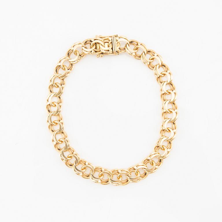 Bismarck-link necklace, 18K gold.