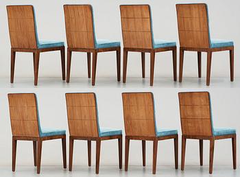 A set of eight Axel Larsson dining chairs, Albin Johansson, Wickman & Nyberg, Stockholm 1930.