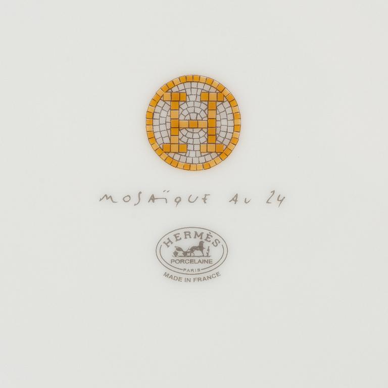 Hermès, servis, 8 delar, porslin, "Mosaique au 24", Frankrike.