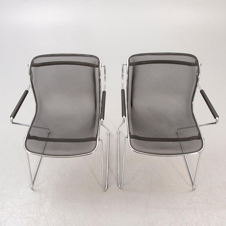 A pair of Charles Pollock Penelope chairs for Castelli Italy 1982.
