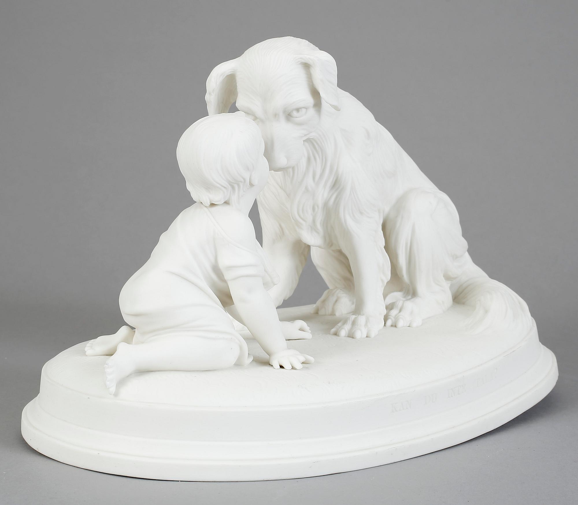 FIGURIN, parian. Gustafsberg "Kan du inte tala" (1882-1925).