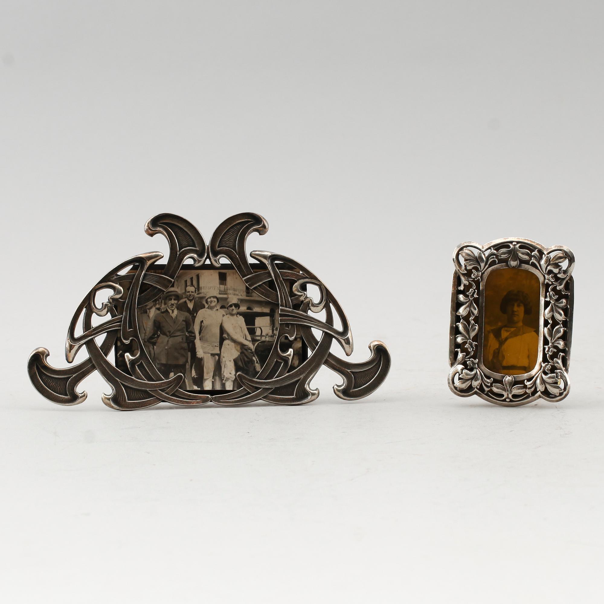 RAMAR, 2 st, nysilver, bla jugend, tidigt 1900-tal.