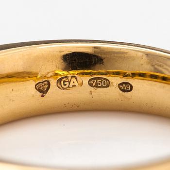 An 18K gold ring with tourmalines. Finland 2002.