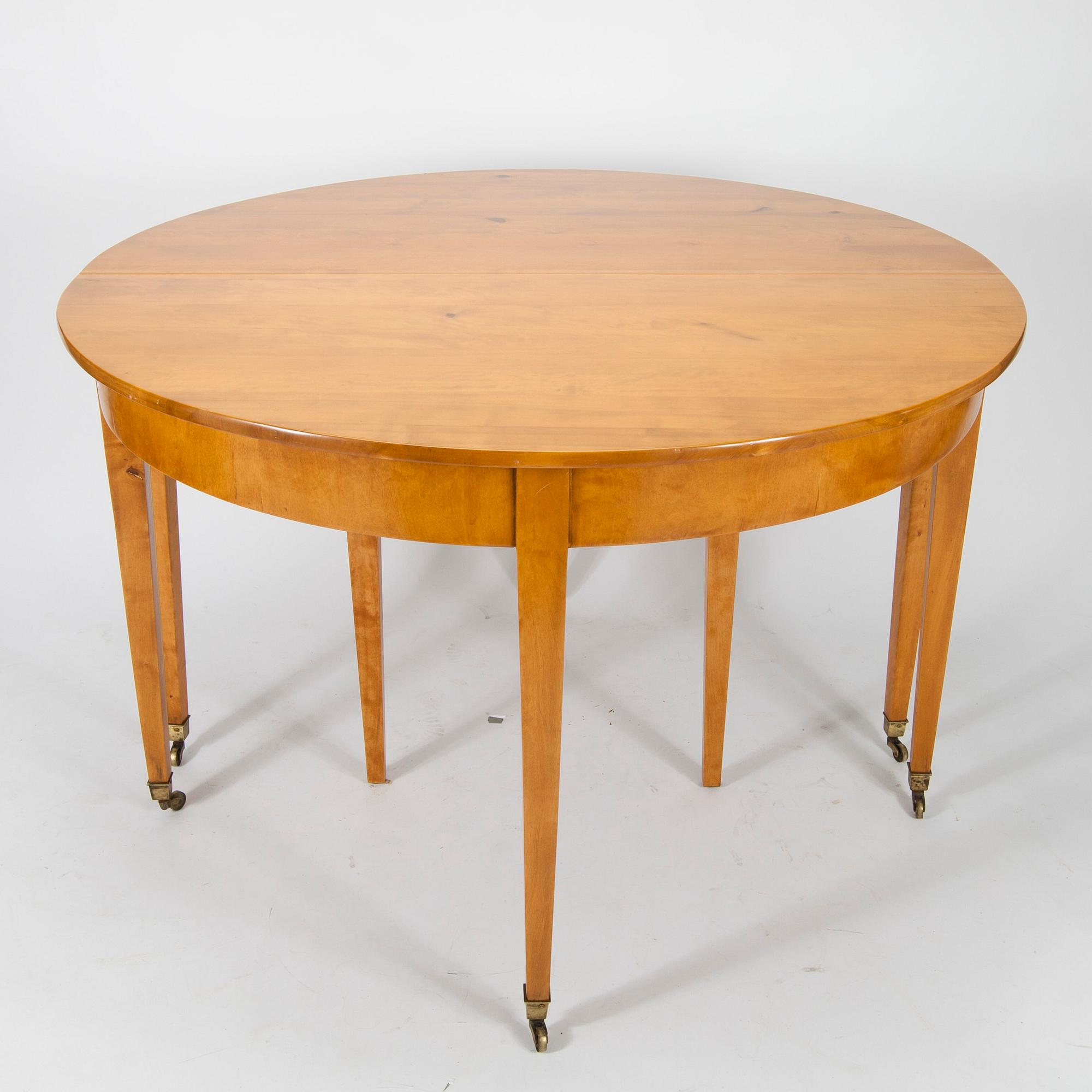 MATBORD, 1800-talets första hälft samt TILLÄGGSSKIVOR, med mekanism, 1900-tal.