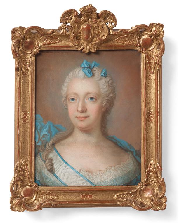 Gustaf Lundberg, Lady with the Vadstena noble maiden's order ribbon, called Lovisa Ulrika.