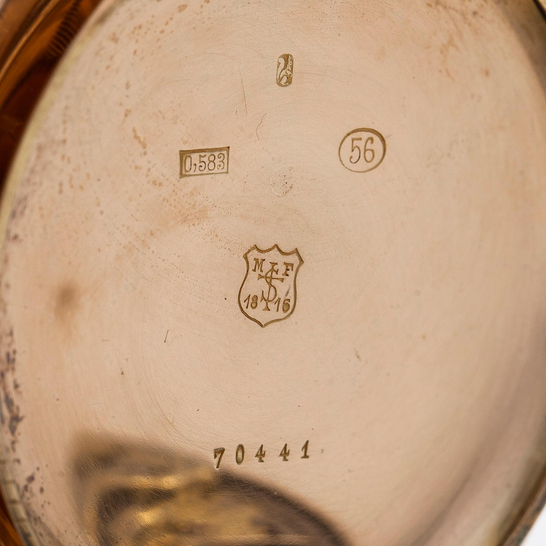 Mermod Frères, taskukello, repeteeri, kronografi, 51,5 mm.